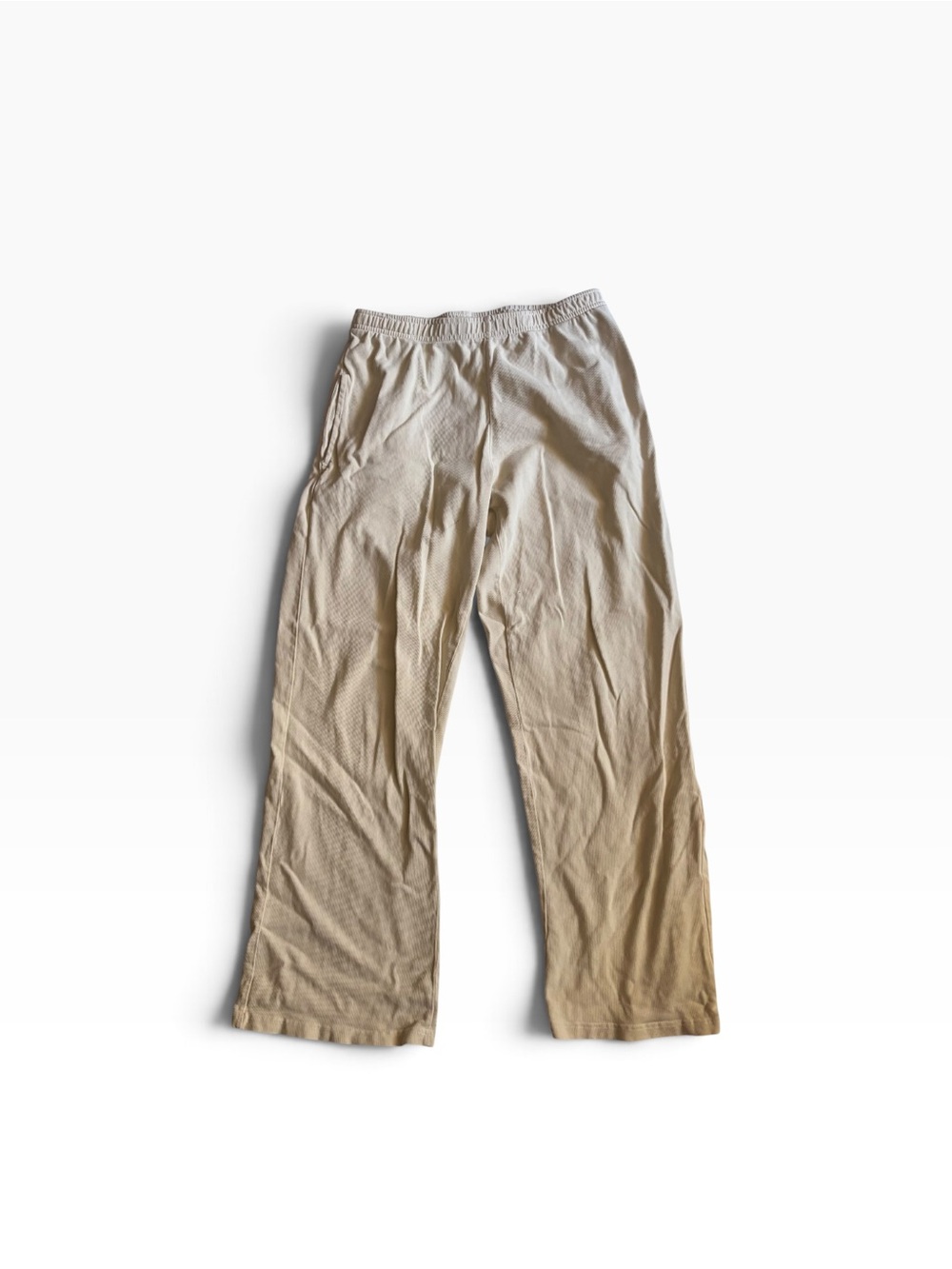 John Galt Pale Yellow Wide Leg Sweatpants - OS